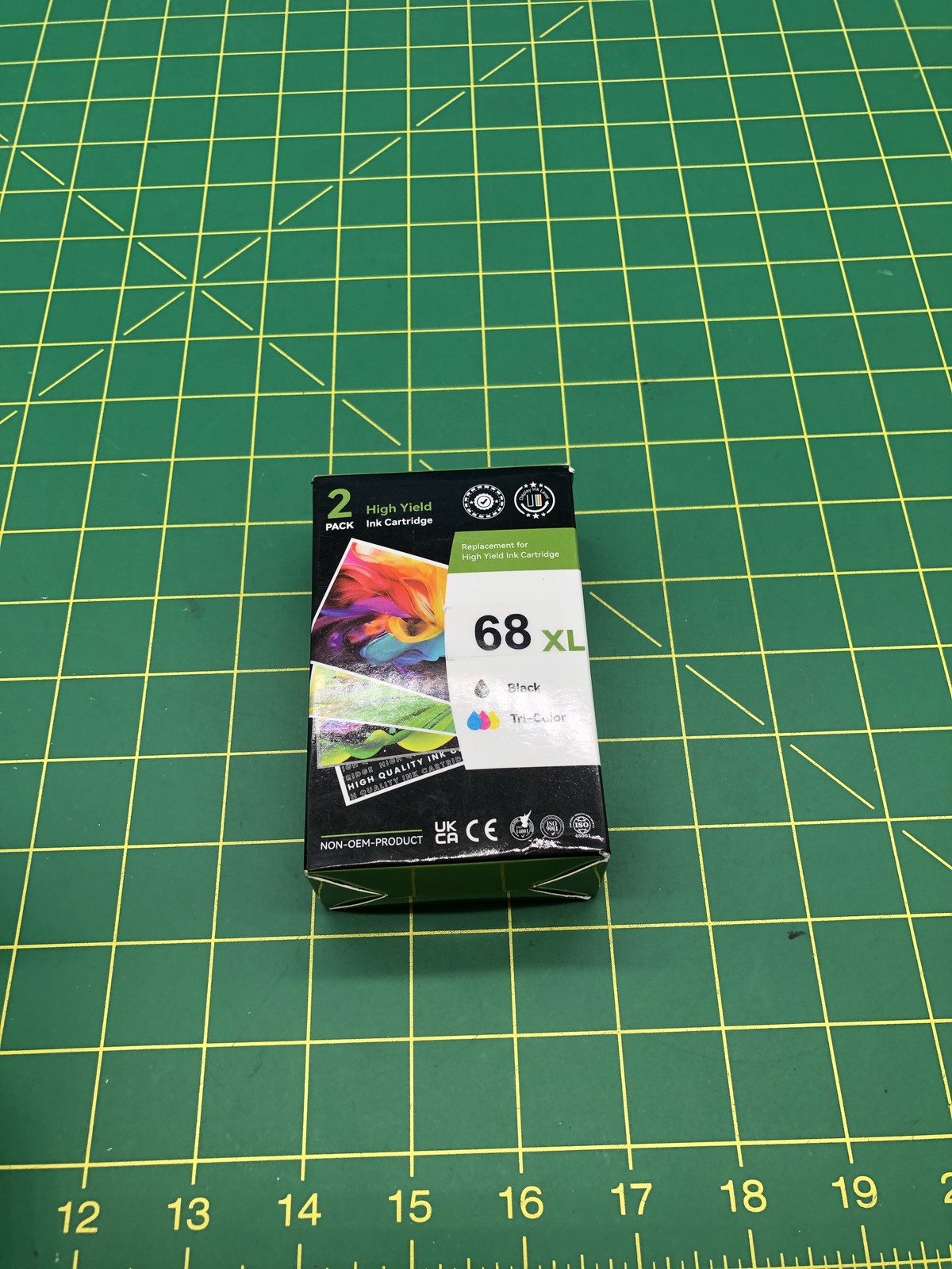 68XL Ink Cartridges Black Tri-Color Compatible For HP Printers 2-Pack High Yield