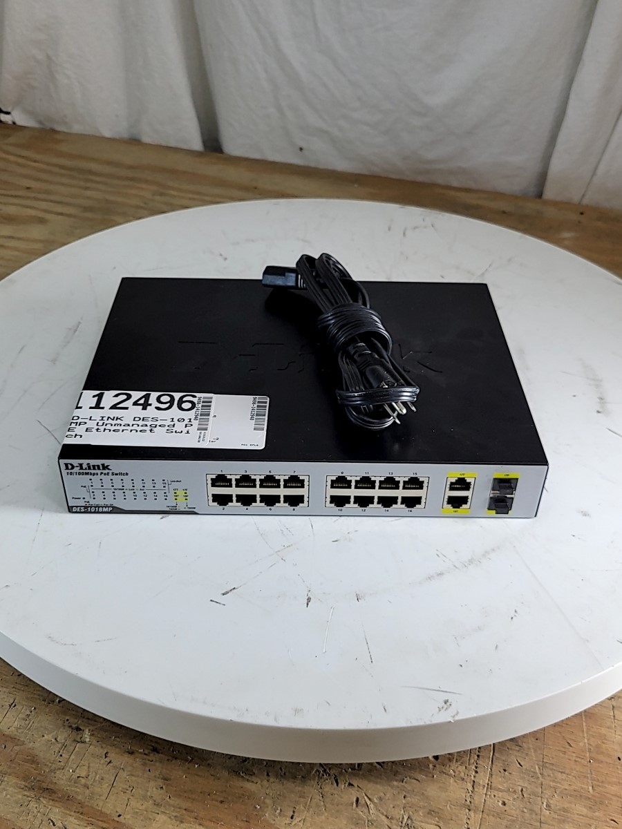 D-LINK DES-1018MP Unmanaged PoE Ethernet Switch