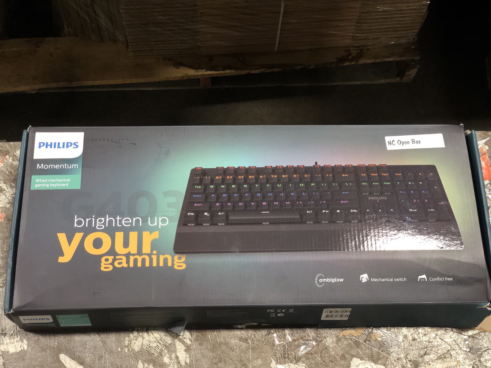 Philips Corded Gaming Keyboard with RGB Ambiglow FX & Anti-Ghosting
