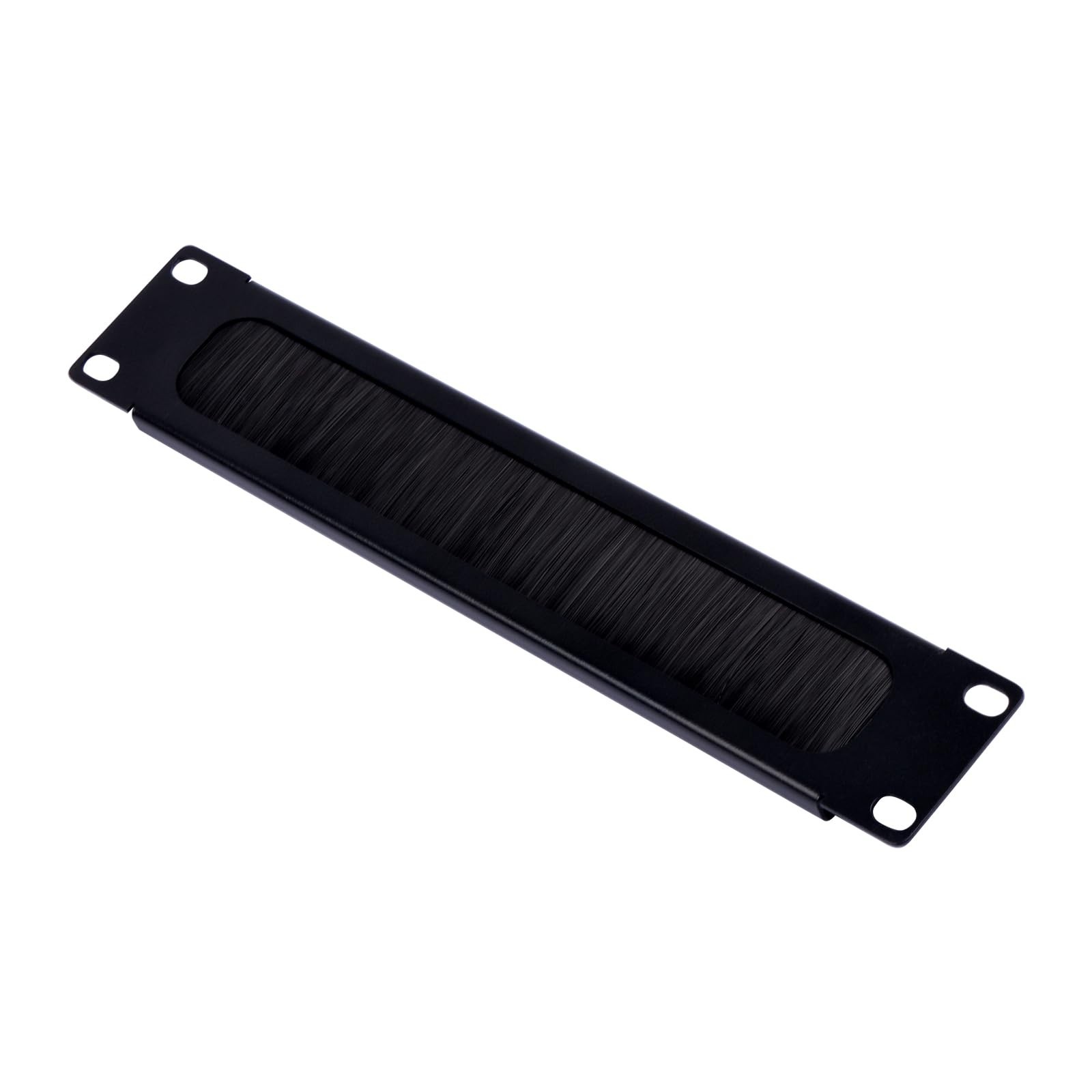 1U Brush Cable Manager for 10" Server Rack - Cable Management Panel with Brush S