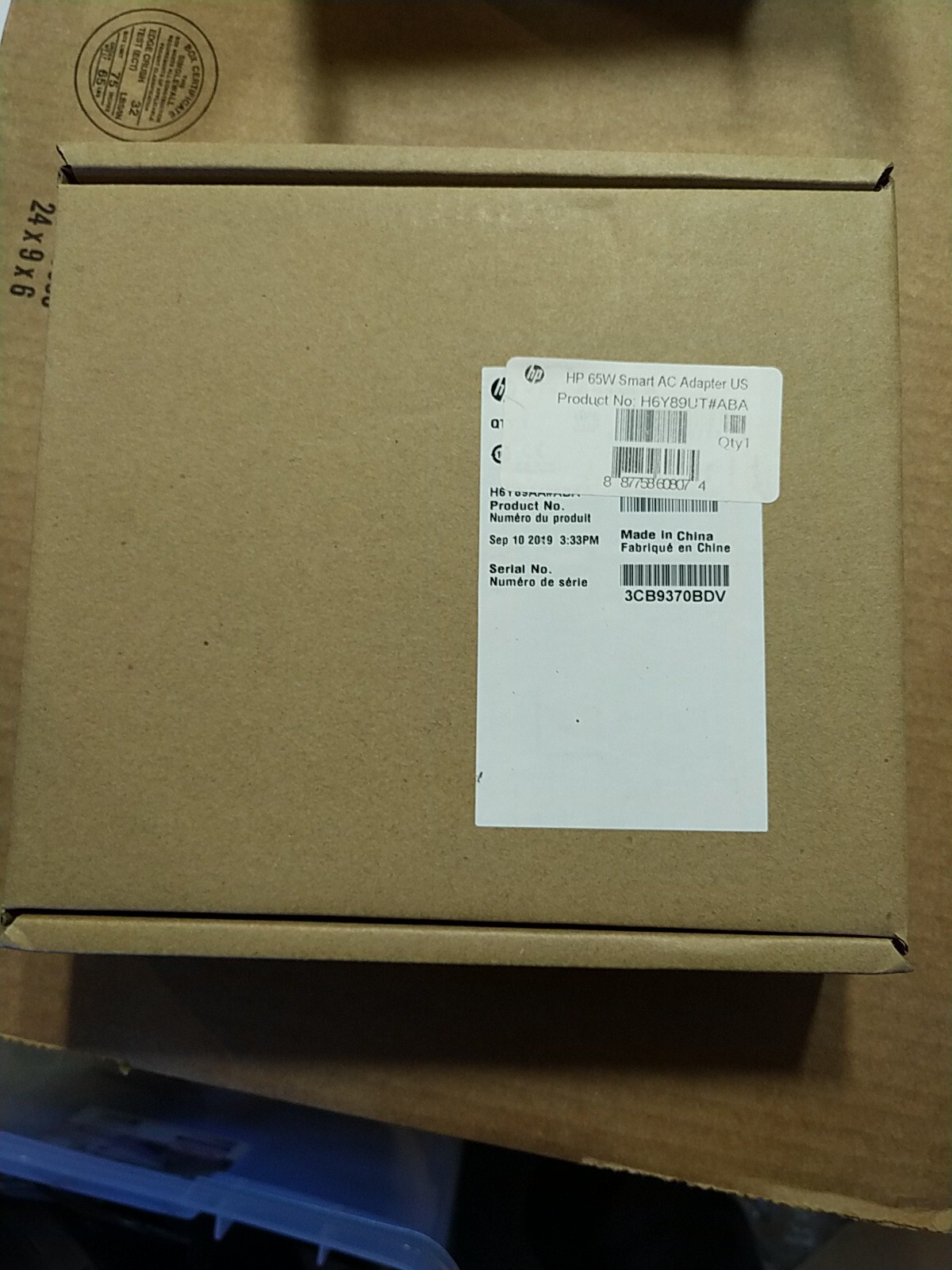 New HP 65W Smart AC Power Adapter Genuine Laptop Power Supply 19.5V H6Y89UT#ABA