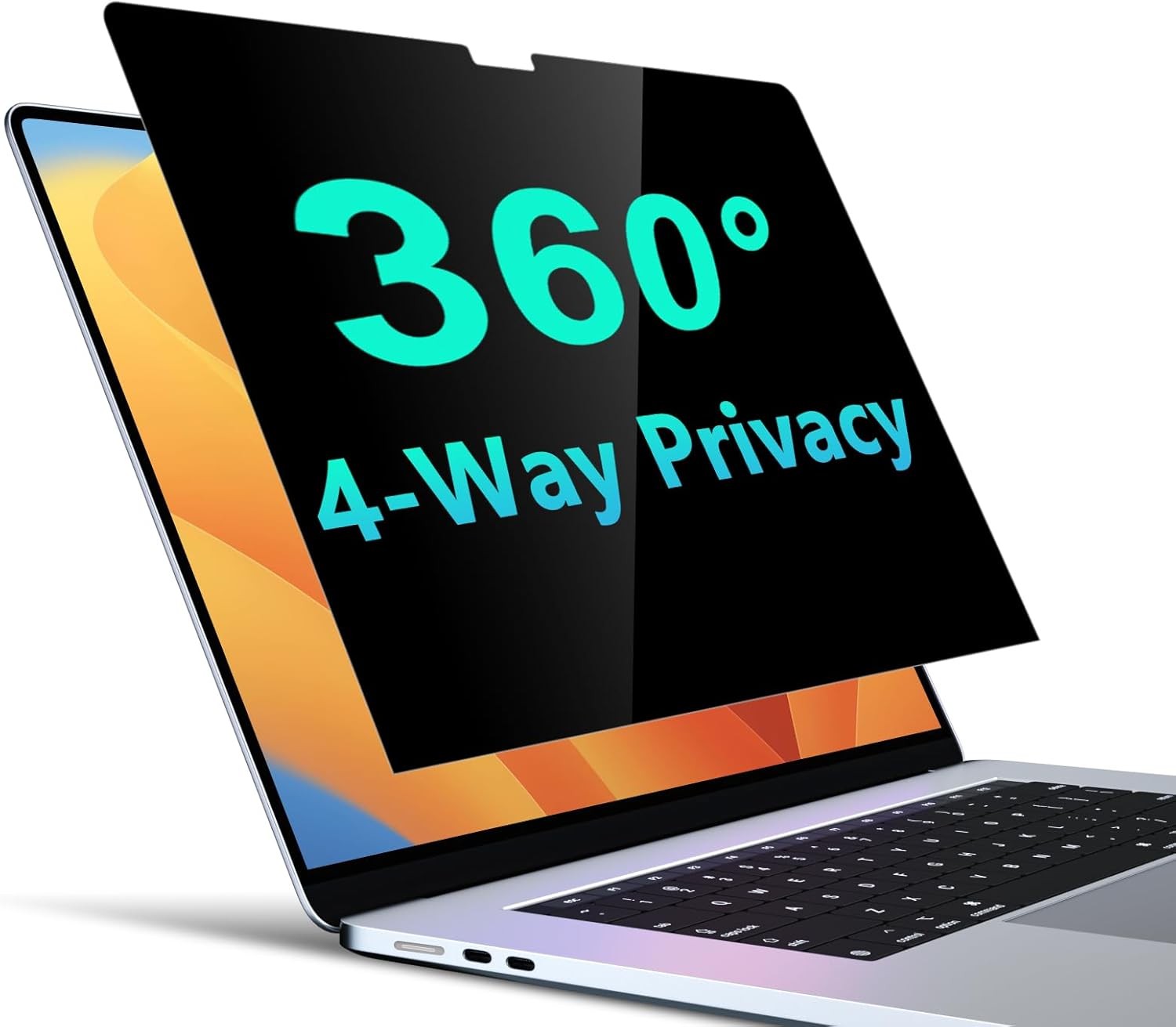 MacBook Pro 16 Inch 4-Way Privacy Screen (2024-2021) - Matte Anti-Spy Filter,