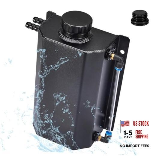 Universal Coolant Overflow Tank,Aluminum Radiator Overflow Tank,Coolant 2L