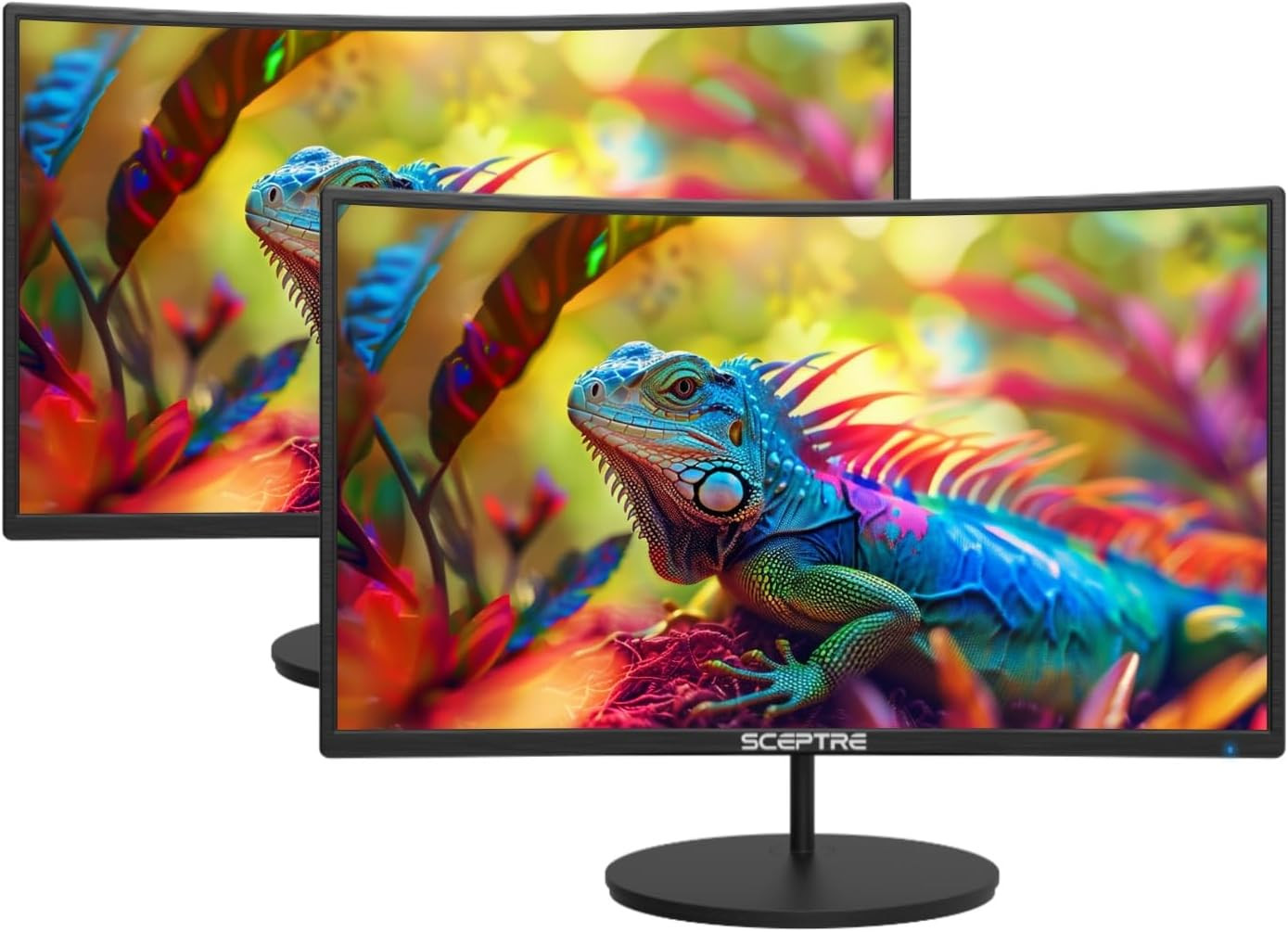 2-Pack Curved 27 Inch FHD 100Hz Computer Monitor, HDMI X2, R1500, 1Ms, 100% Srgb