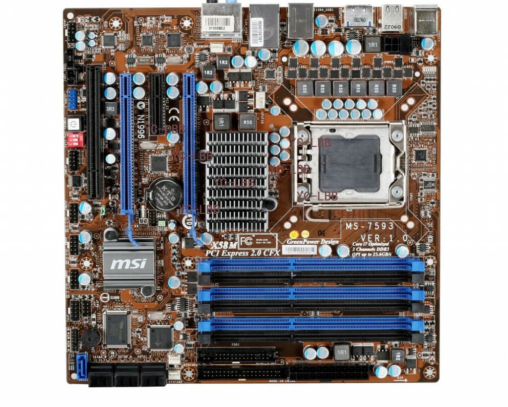 For MSI X58M Motherboard LGA1366 DDR3 M-ATX Mainboard
