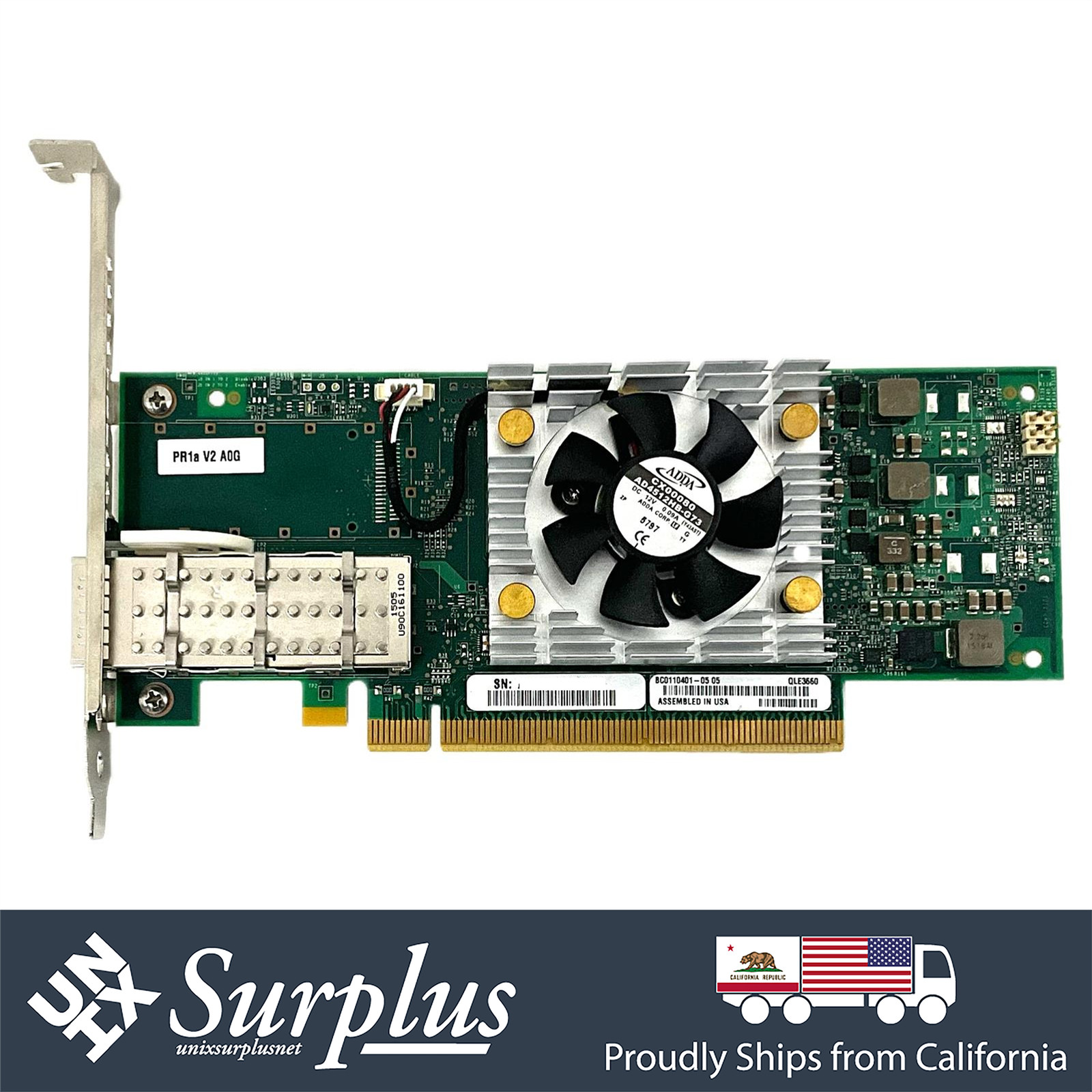 QLogic Single Port 100GbE QSFP28 HBA PCIe x16 Server Adapter Card High Profile