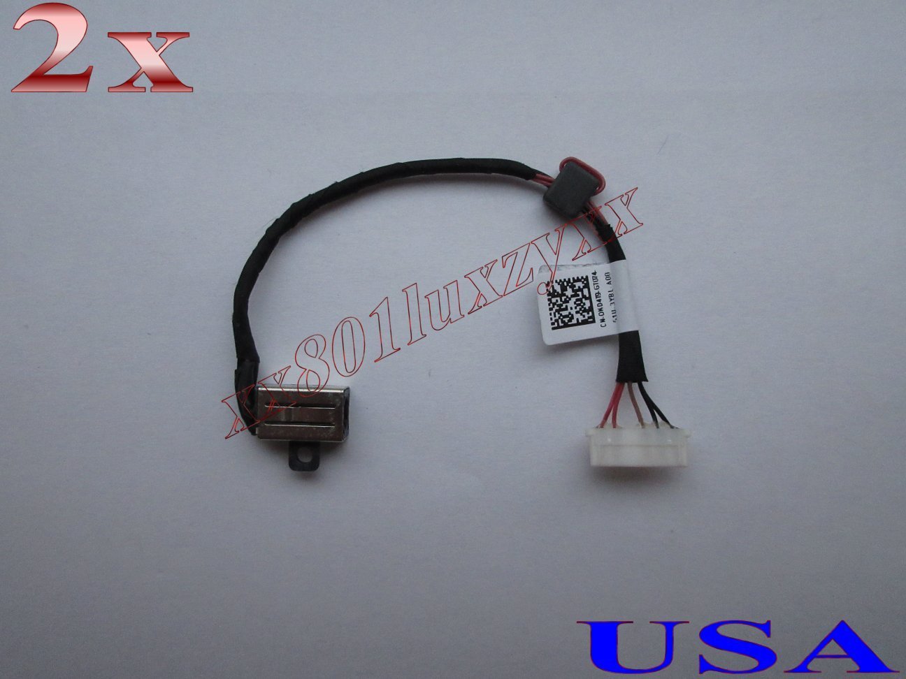 2x DC Power Jack Socket Connector Cable Harness For Dell Inspiron 15 5551 