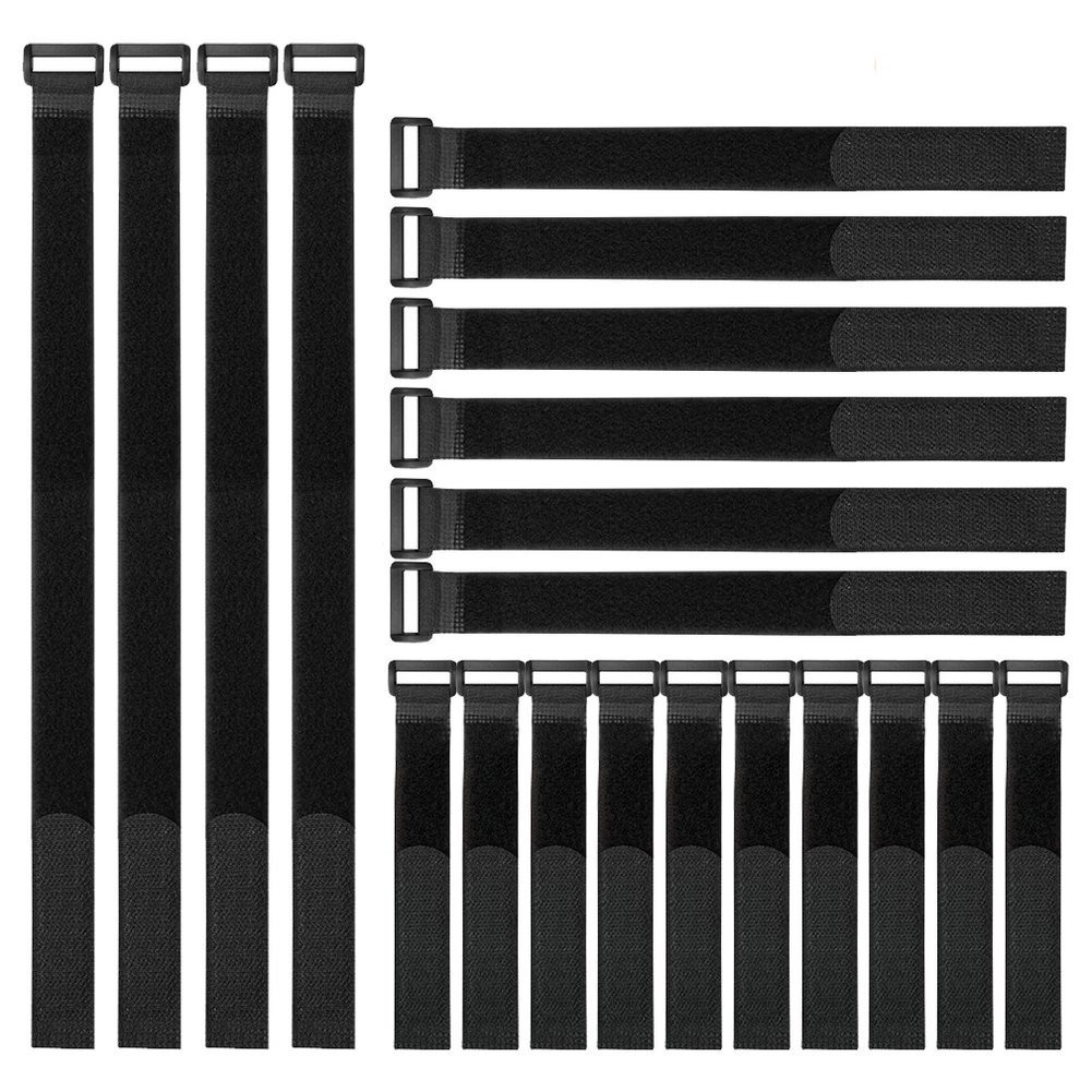 VELCRO Brand Bulk Pack 20 Reusable Fastening Cable Straps with Buckle