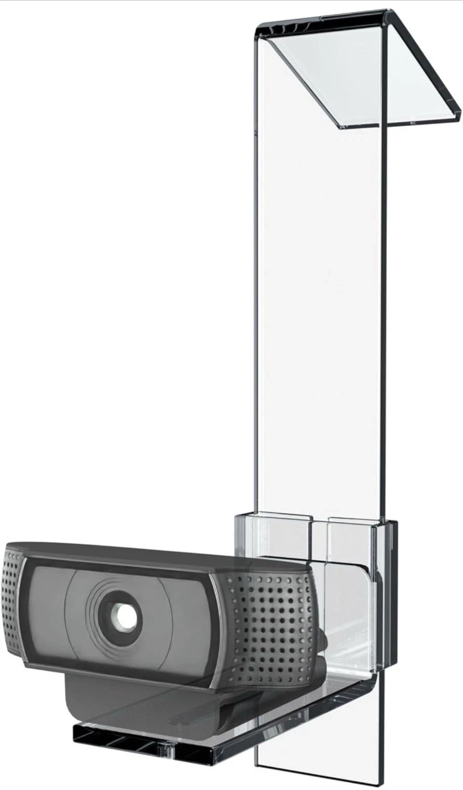 PlexiCam Pro Clear Center Screen Webcam Mount