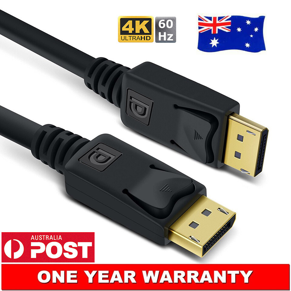 Premium Displayport M/M Cable v1.2 Display Port to DP Cord Male to Male 4K 60HZ