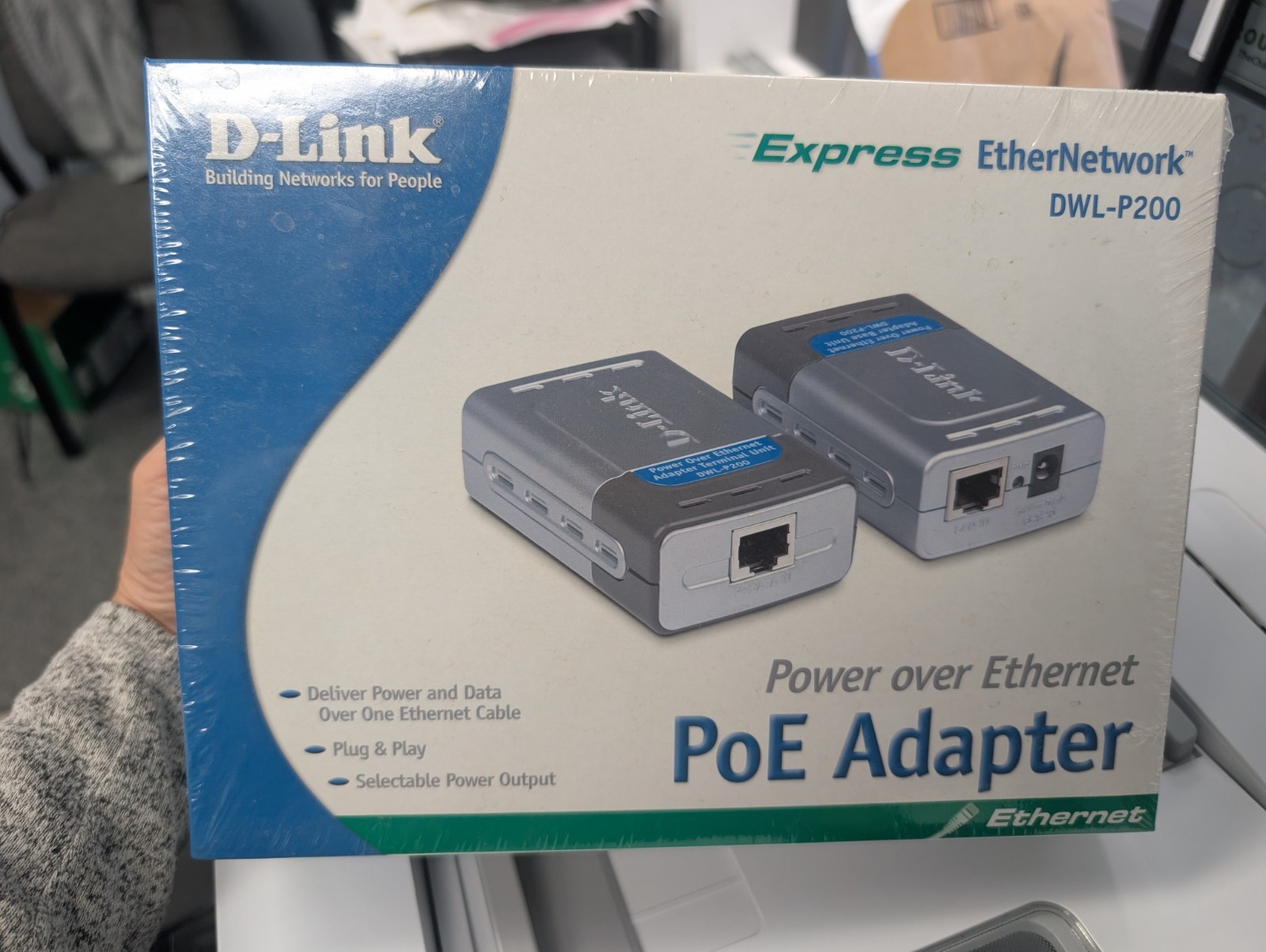 D-Link DWL-P200 Express EtherNetwork Power over Ethernet PoE Adapter New Sealed