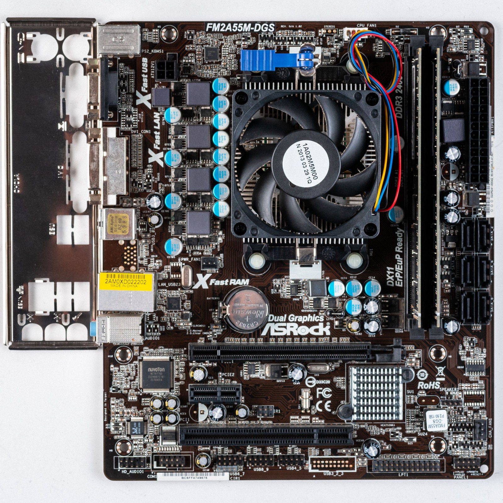 ASRock FM2A55M-DGS FM2 MicroATX Motherboard 8GB DDR3 AMD APU A6-5400K Radeon