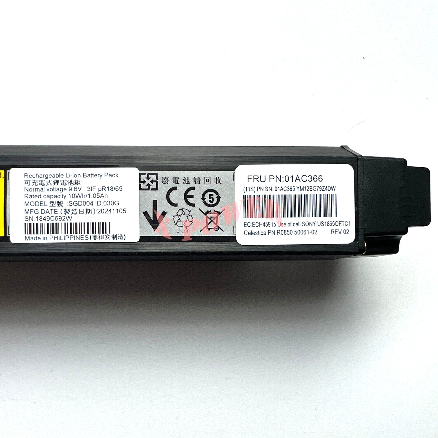New 01AC366 01AC365 Battery For IBM V3700 XP V5000 V5010 V5020 V5030 G2 2024