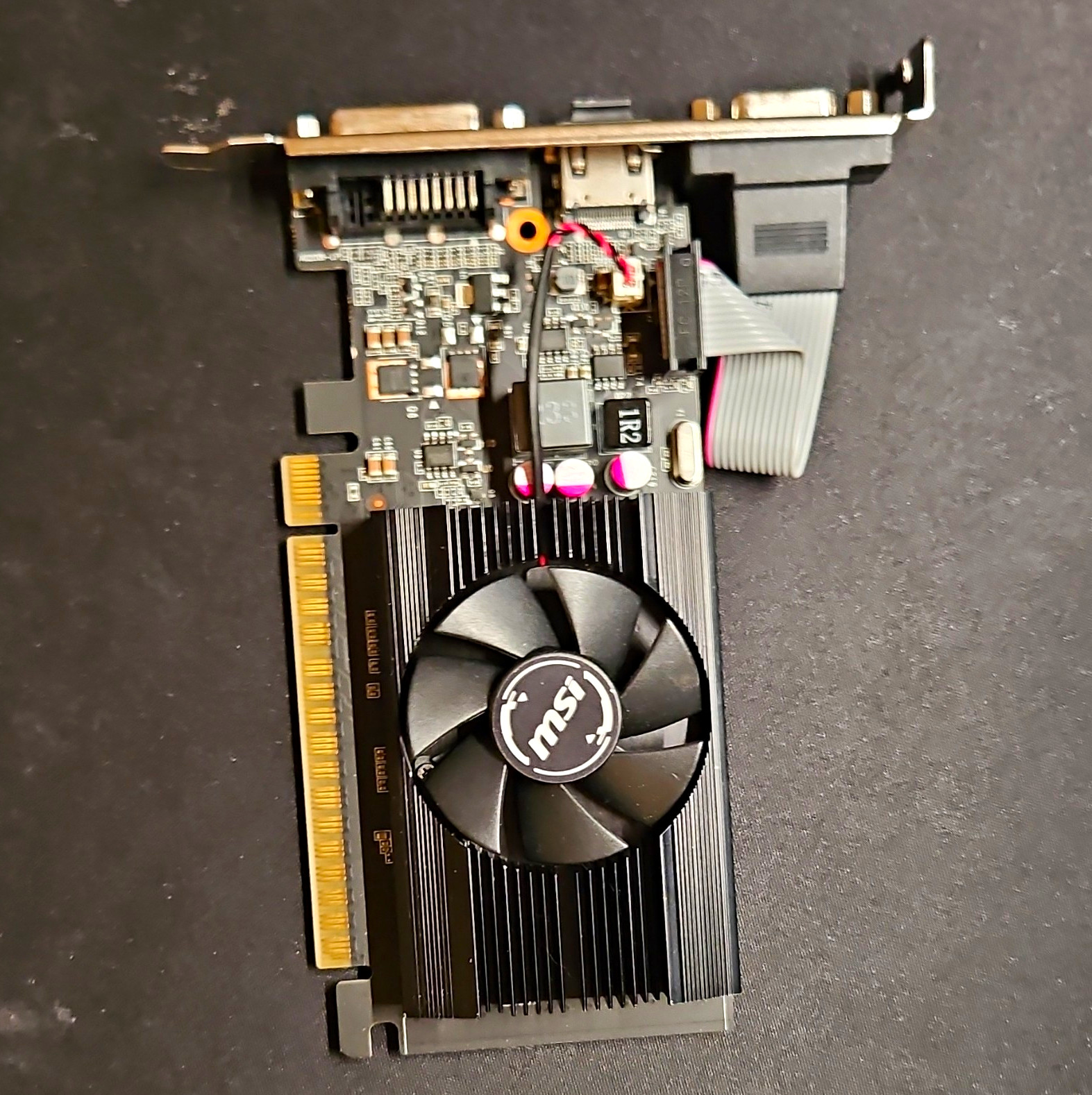 MSI NVIDIA GeForce GT 710 PCIe HDMI DVI VGA Fan Heatsink Graphics Card