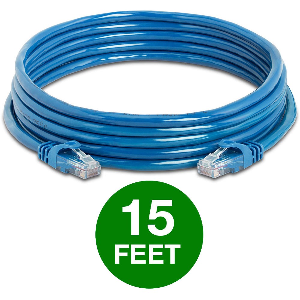 10PCS Cat6 Network Cable 1.5-15ft High-Performance Ethernet Cord for Gaming Blue