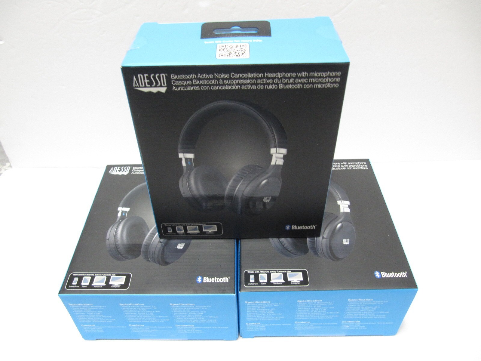 Adesso Xtream P600 Bluetooth active noise cancellation headphone Built in Mic