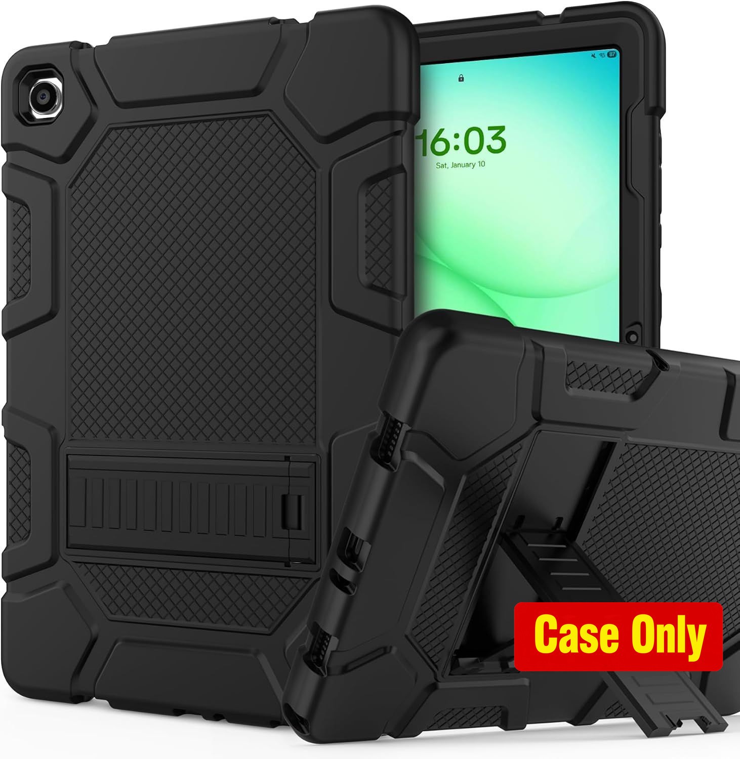 Rugged 3-Layer Shockproof Case for Samsung Galaxy Tab A11+ 11" with Kickstand