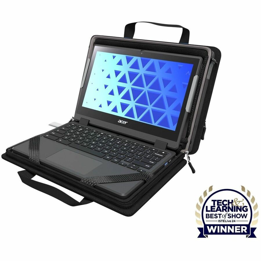 MAXCases Explorer 5 Work-In Case w/Pocket 11" w/ Shoulder Strap MCEB5P11BLK