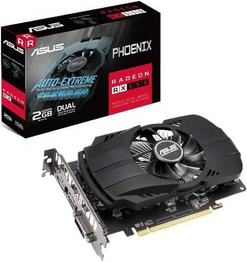 New, Sealed, ASUS AMD Radeon RX 550 4G Video Card PH-RX550-4G-EVO black