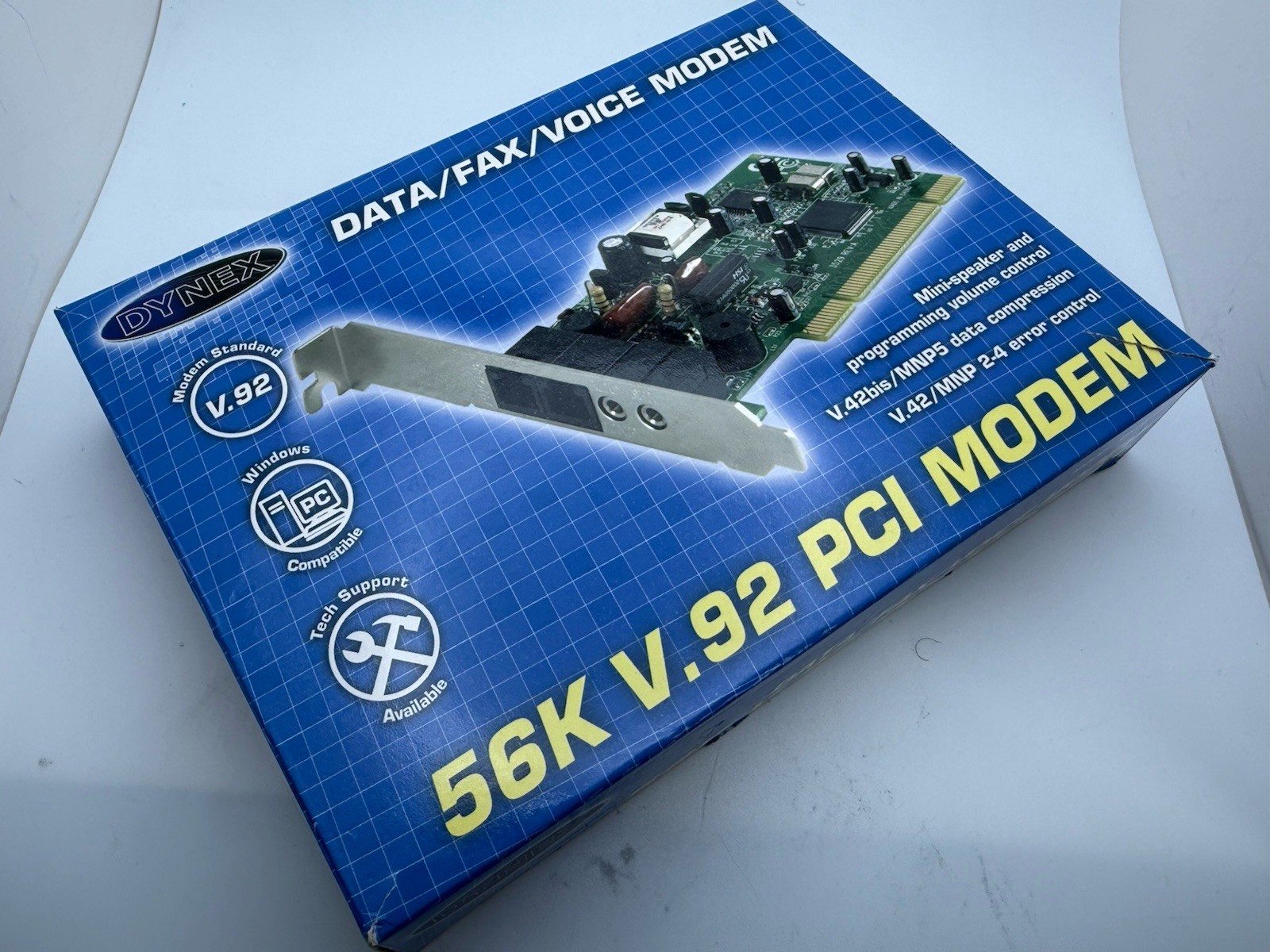 Dynex 56k V.92 PCI Modem | Data/Fax/Voice | Open Box | Fast Shipping