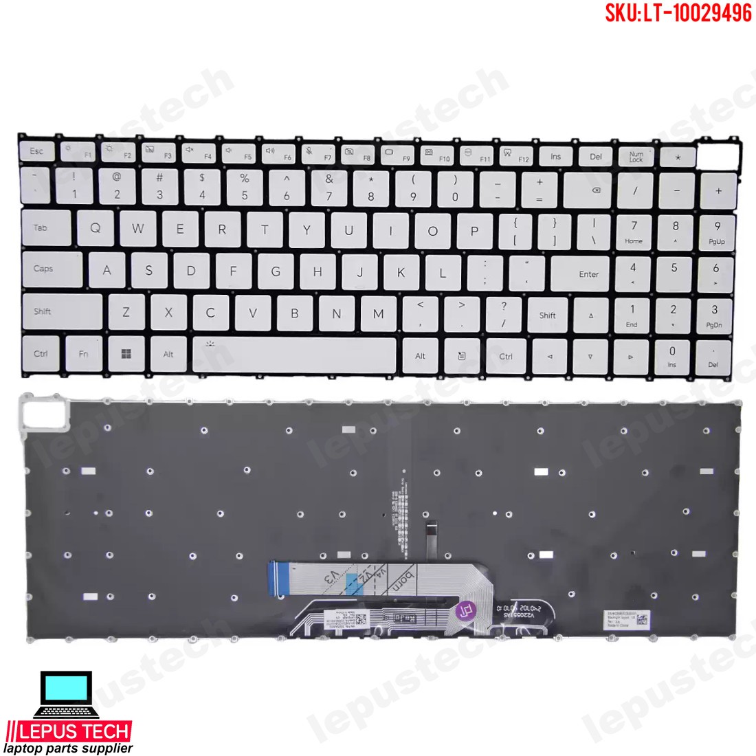 Honor MagicBook X16, BRI-76, BRN-F56 backlit US keyboard white