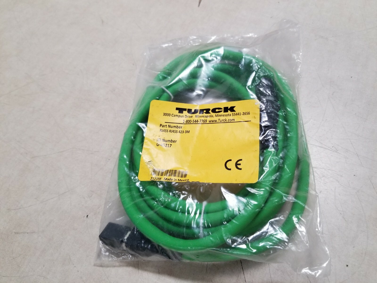 1PCS NEW Turck RJ45S RJ45S 423-3M Double-Ended Cordset U-45217