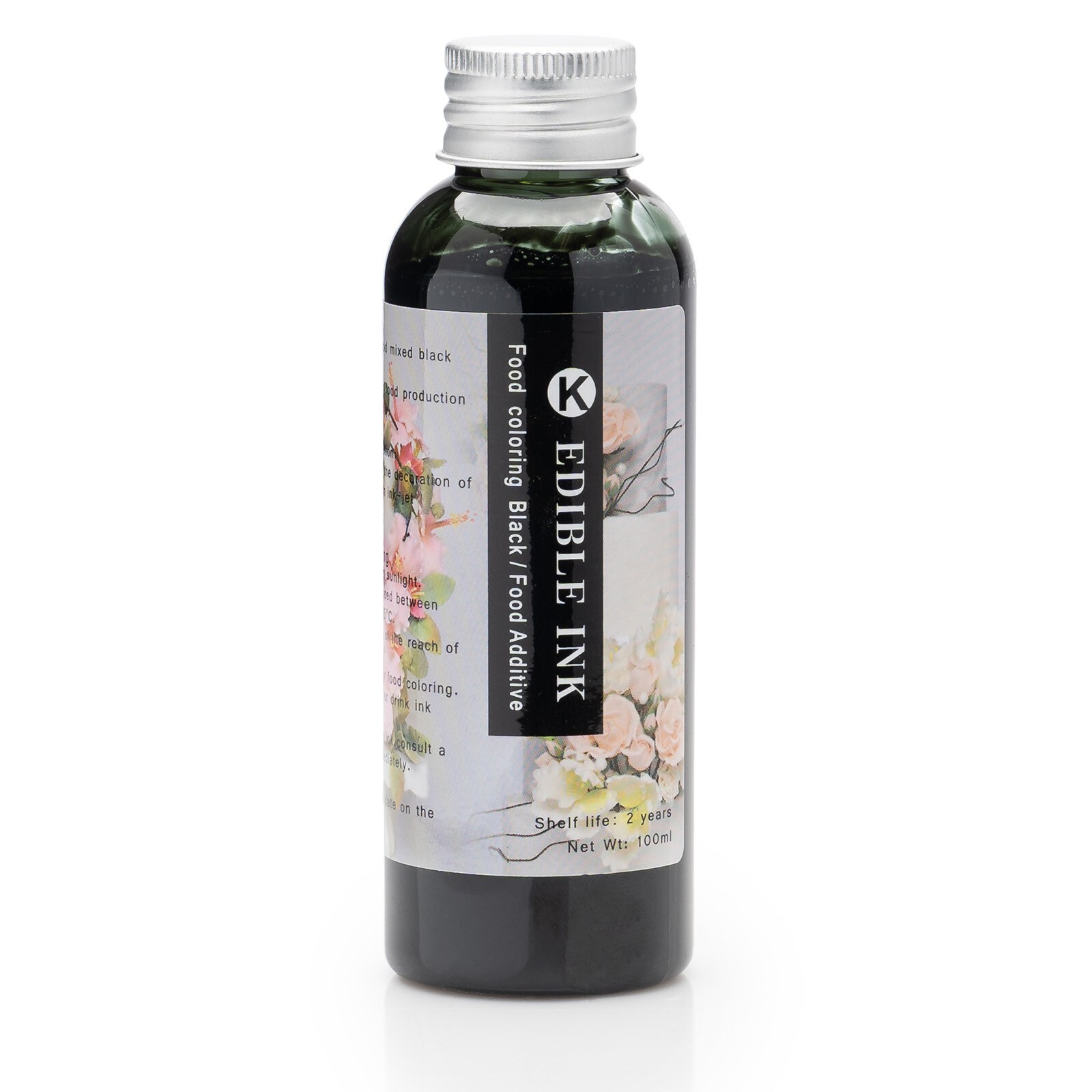 Black Edible Ink Refill Bottle 3.38 oz (100ml) Compatible for Canon Models 