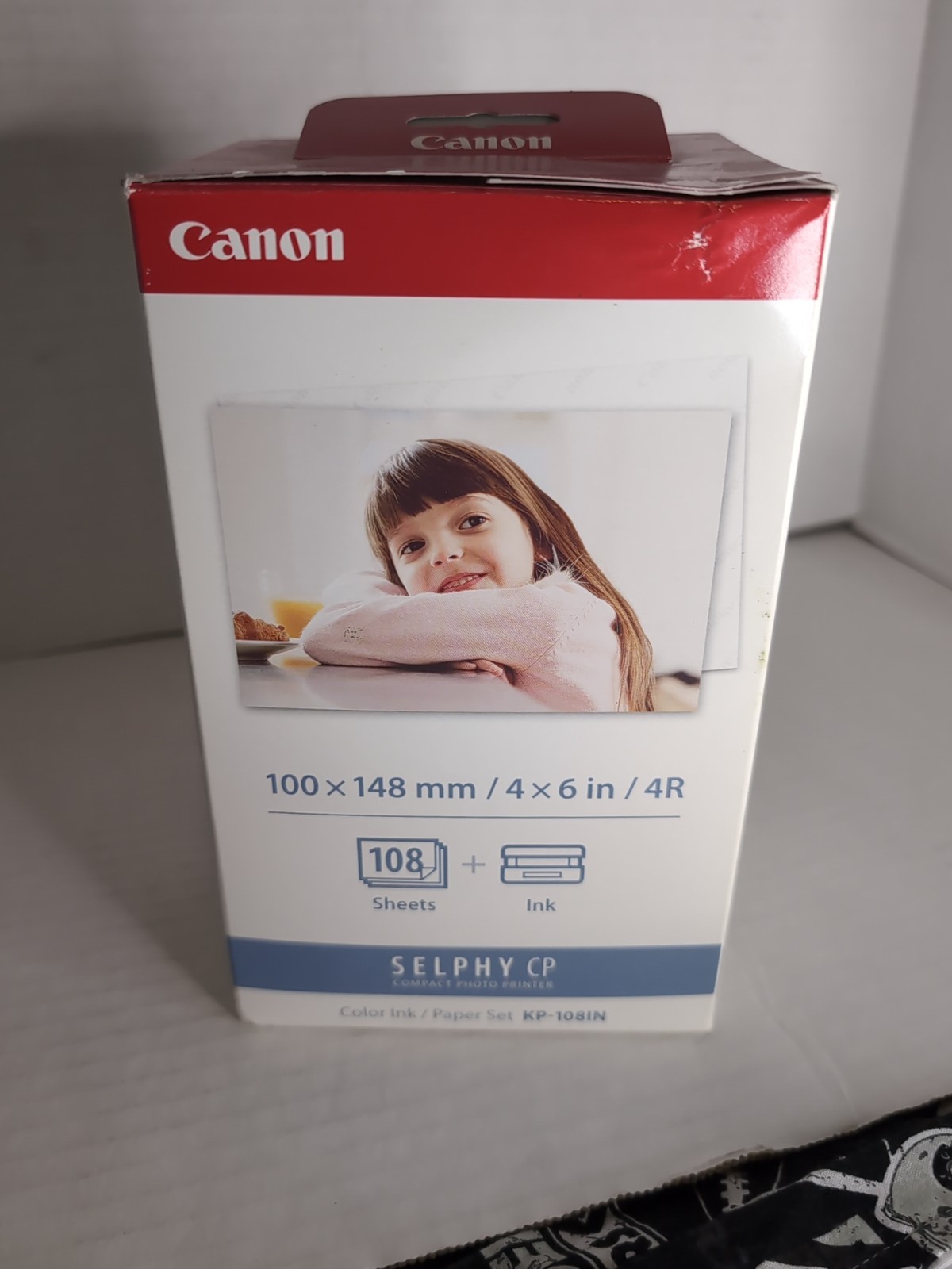 Canon Selphy KP-108IN Color Ink Paper Set 108 4x6 Sheets with 3 Toners 3115B001