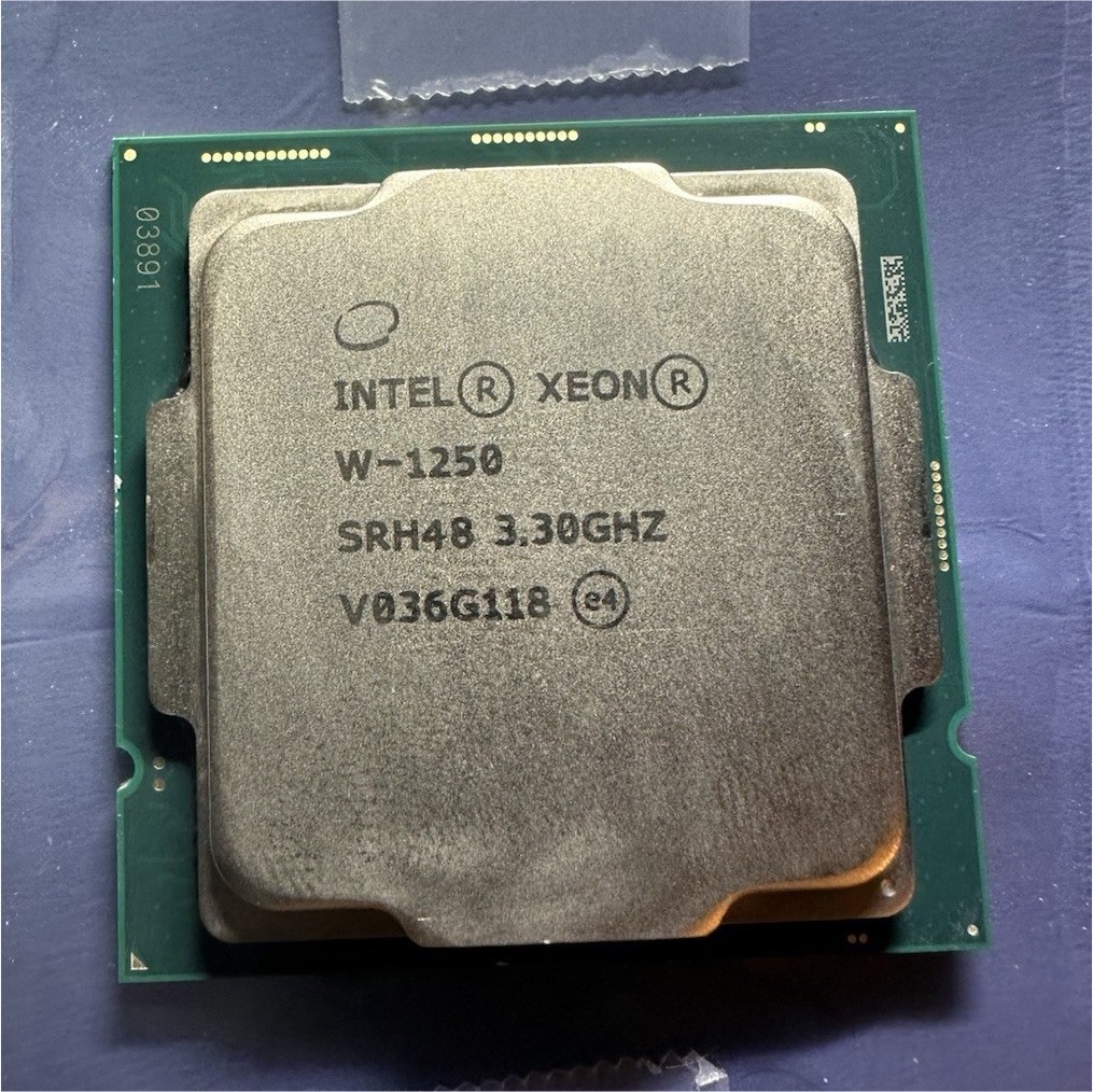 Intel Xeon W-1250 SRH48 3.30GHz CPU Processor, Xeon W-1250 3.30 GHz SRH48 Intel