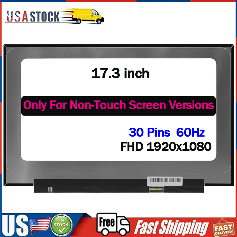17.3" Screen Display Replacement for HP 17-CN0033DX LCD 1920x1080 30pins 60Hz