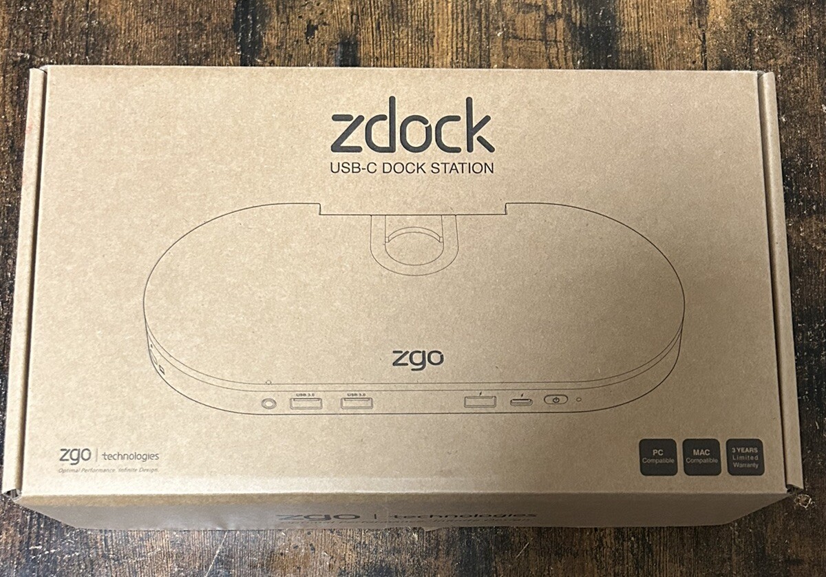 ZDOCK INTEGRATED DUAL VIDEO USB DOCKING STATION (US Seller)