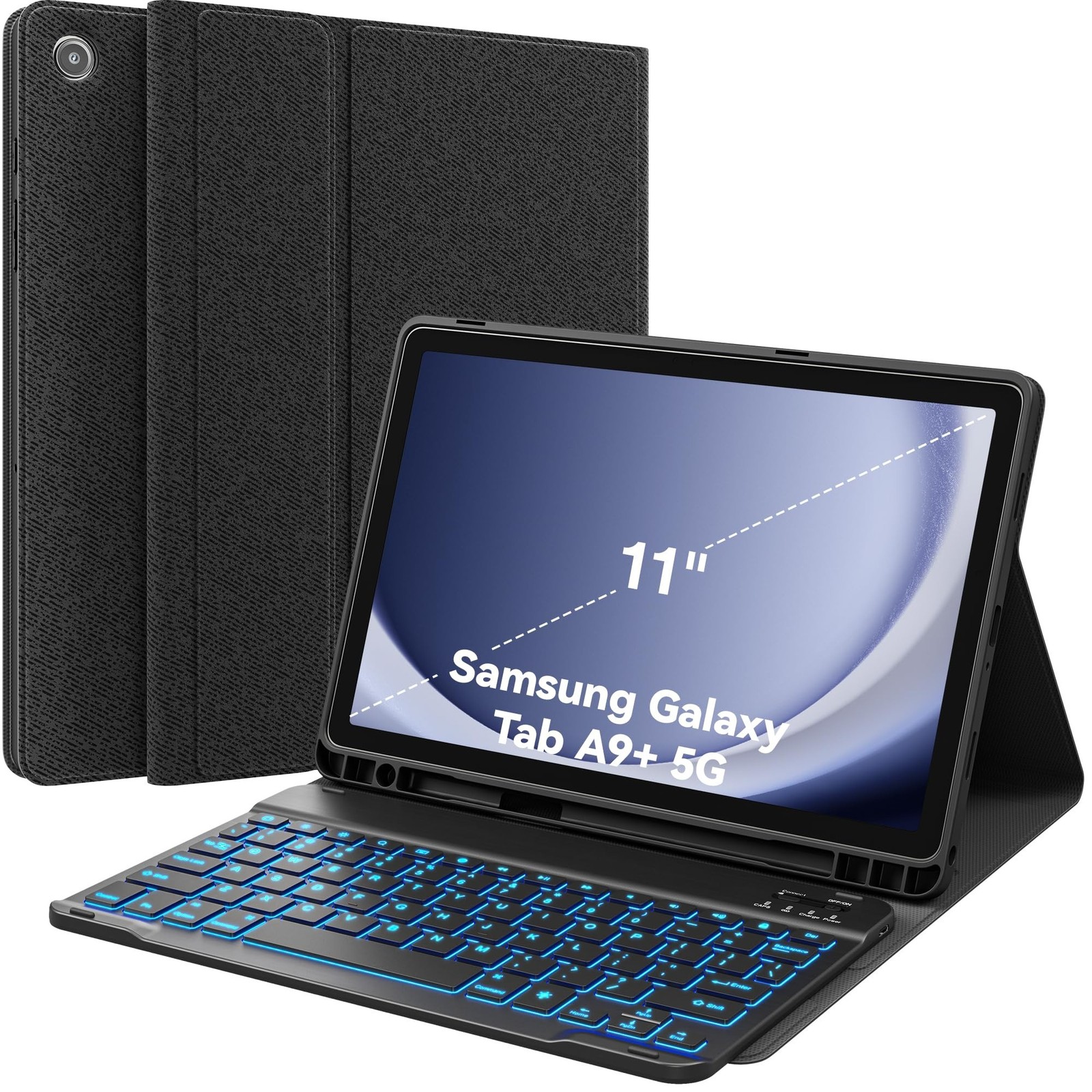 CHESONA Keyboard Case for Samsung Galaxy Tab A9 Plus/A9+ 5G 11 inch (SM-X210/...