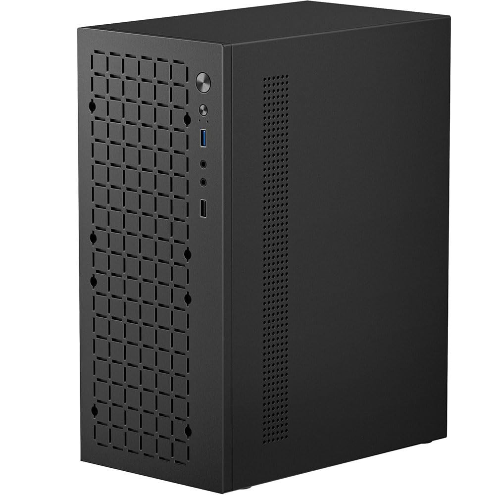 Compact Micro ATX PC Case with USB 3.0 and 3.5'' HDD Support - Black