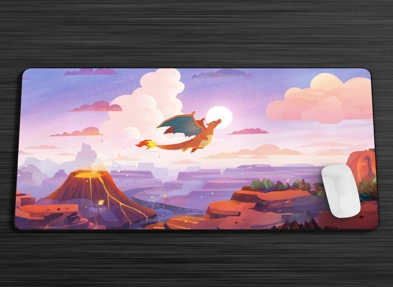 Charizard Pokemon Gaming Desk Mat Mouse Pad