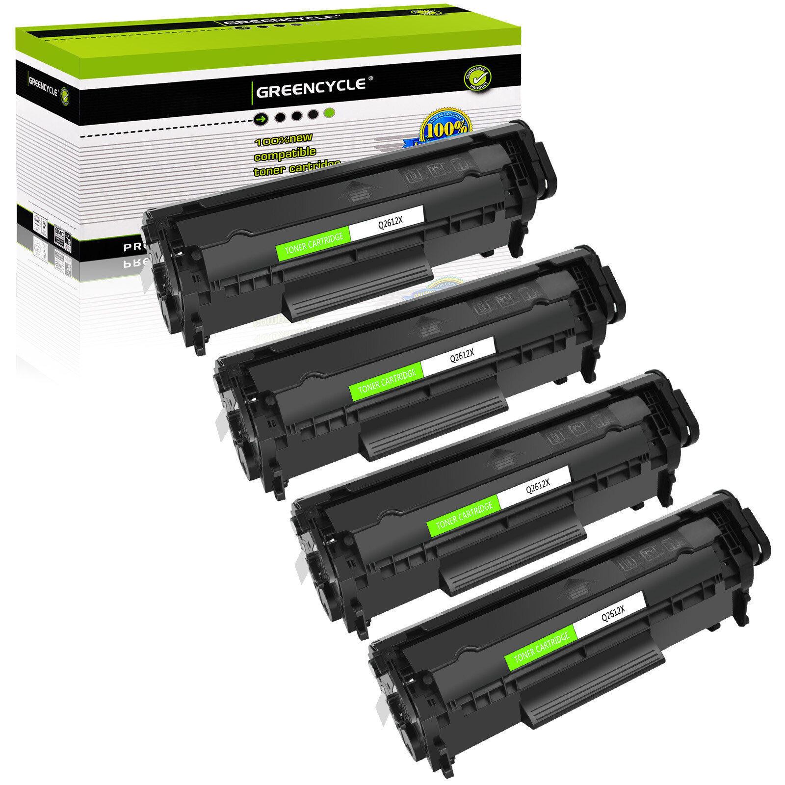 4PK Q2612X 12X Toner Cartridge Compatible For HP LaserJet 1015 1018 1020 printer