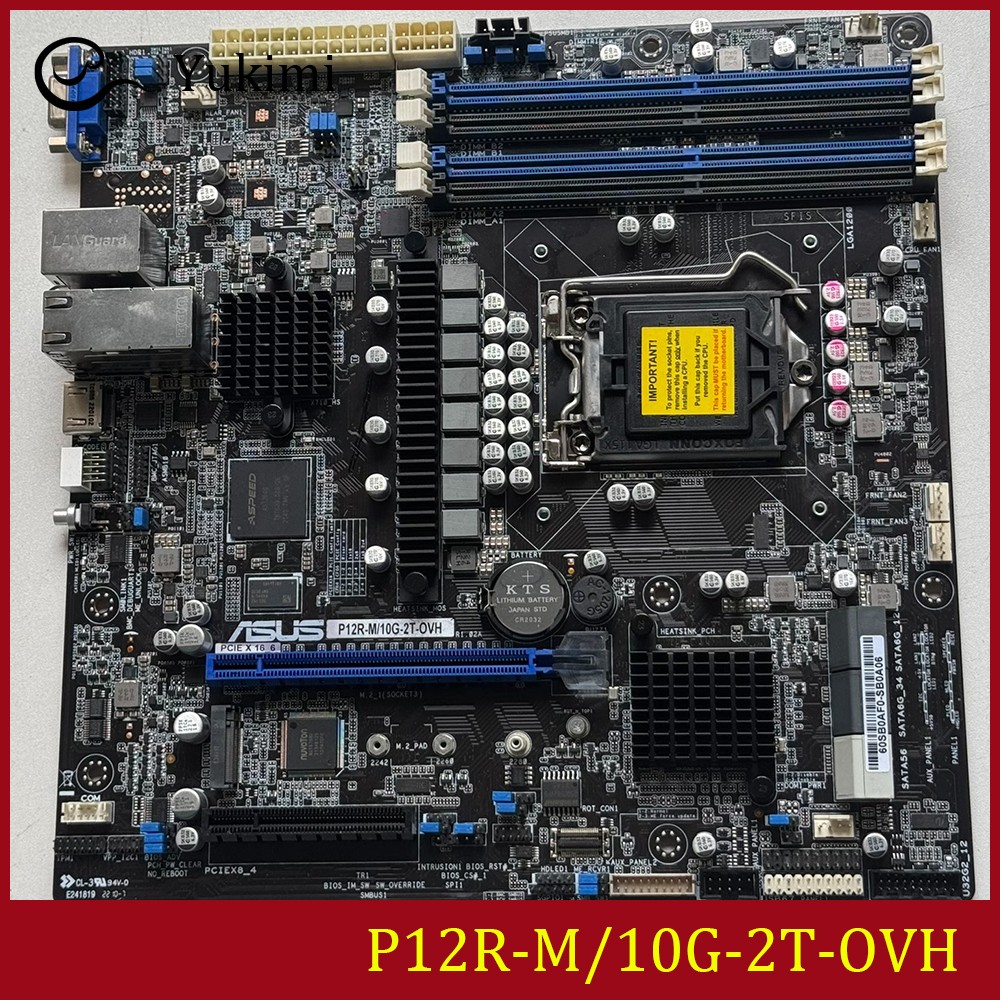 FOR ASUS P12R-M/10G-2T-OVH Ｍotherboard Test OK