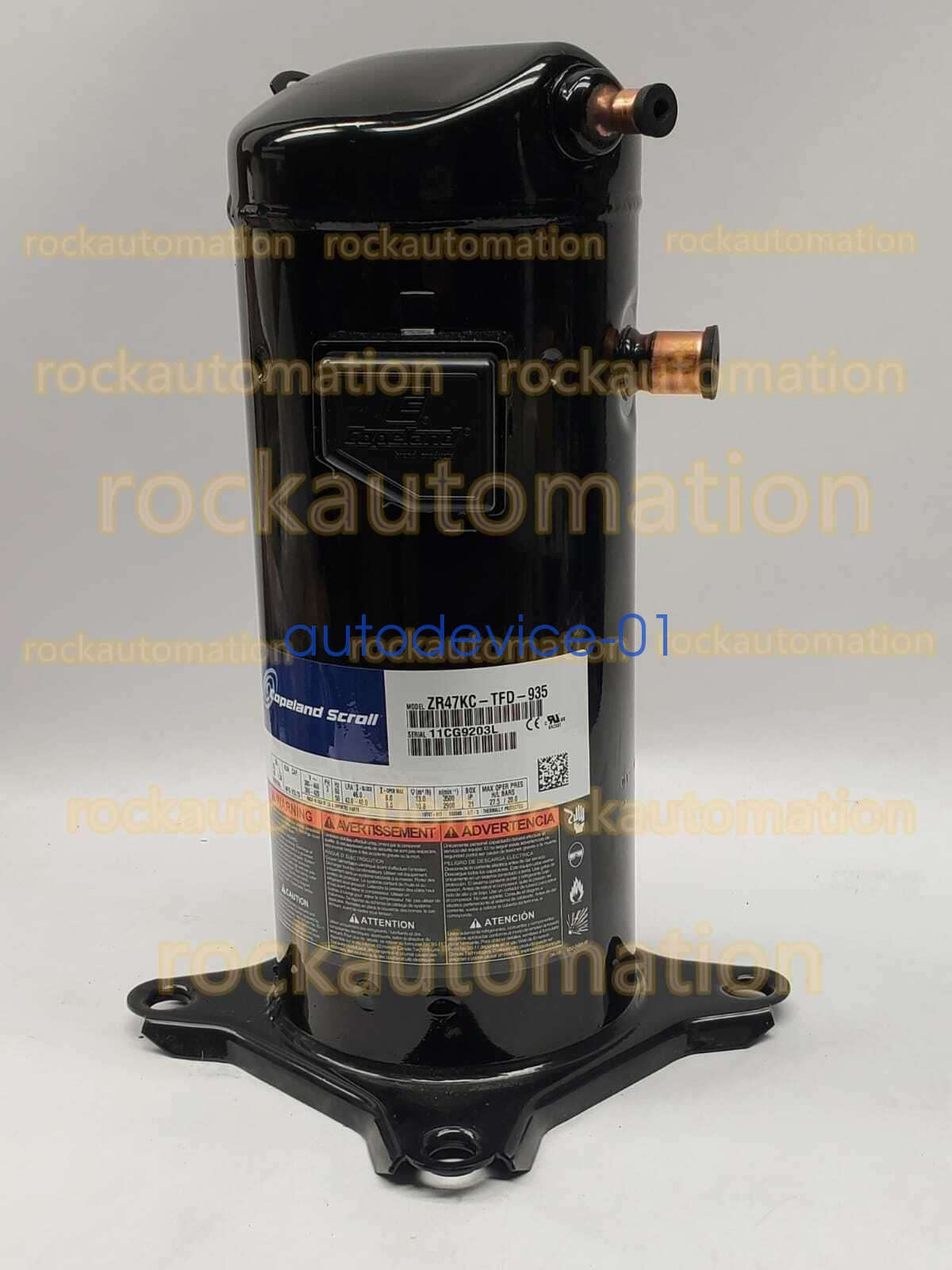 Copeland Scroll ZR47KC-TFD-935 Compressor R22 3PH 50-60Hz 380/460v DHL/FedEx