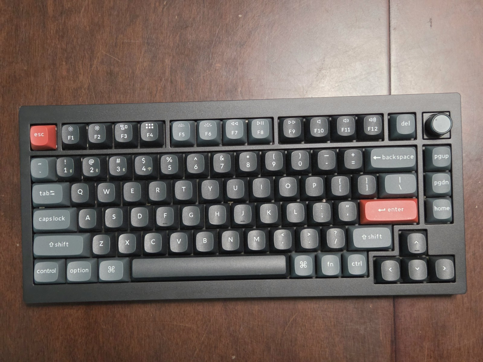 *USED* Keychron V1 Ultra 8k 75% Custom Red Switch Mechanical Gaming Keyboard ZMK