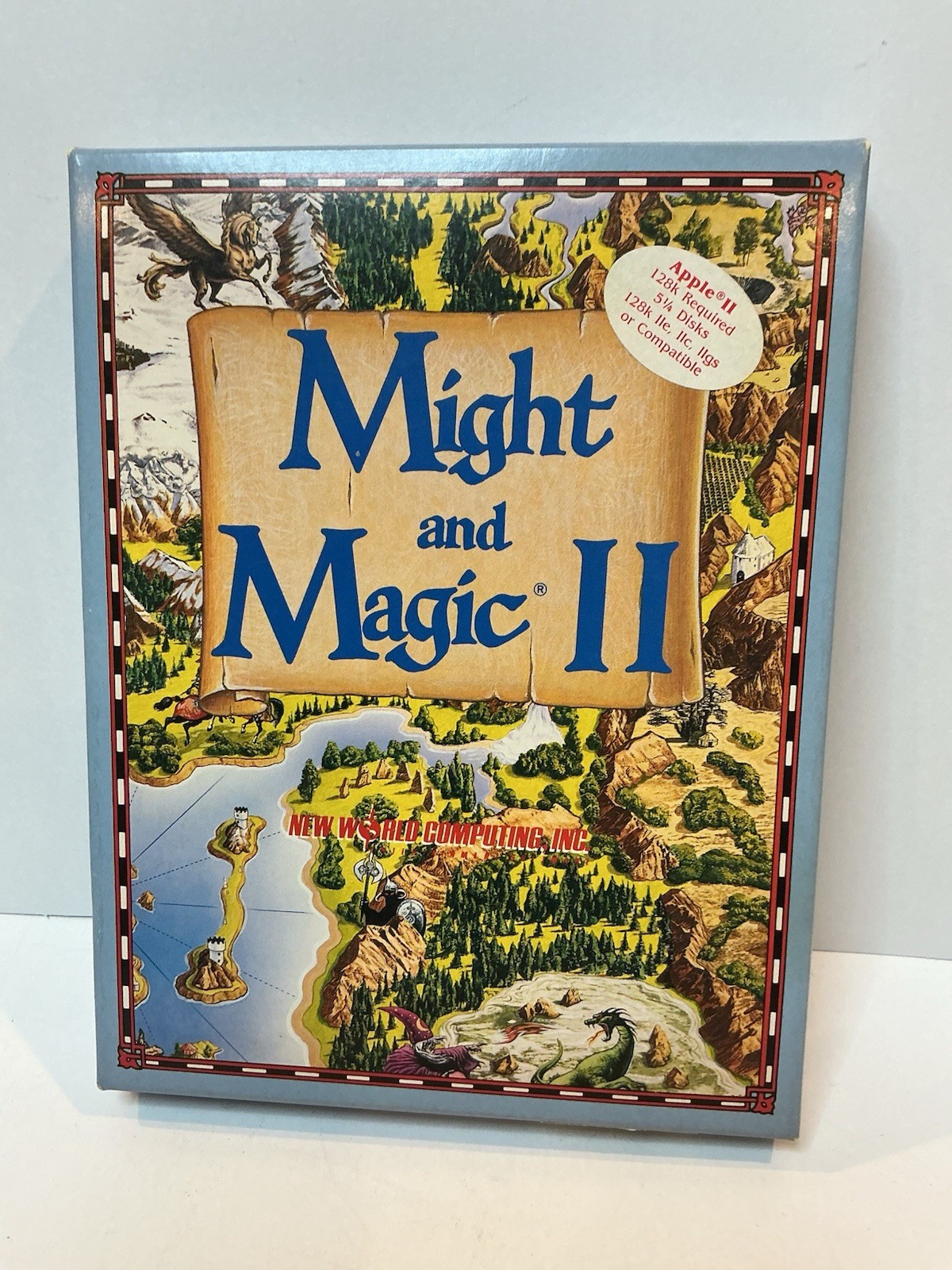 Vintage Apple II IIe IIc IIgs Software Game MIGHT AND MAGIC II