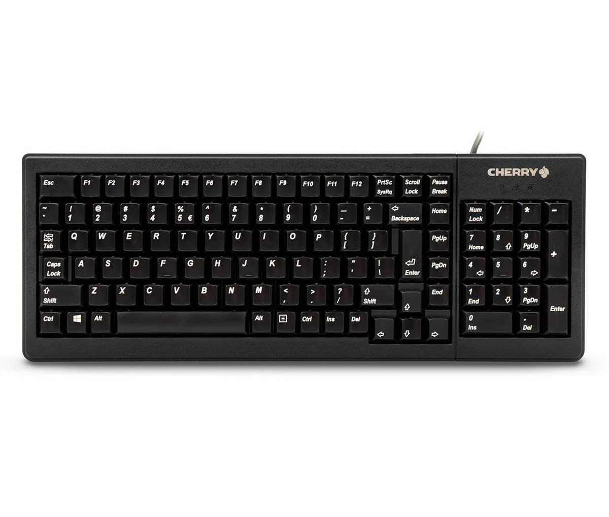 Cherry Keyboards 15" Mini-Slim BLACK Combo USB- PS/2 Int'l 103 layout