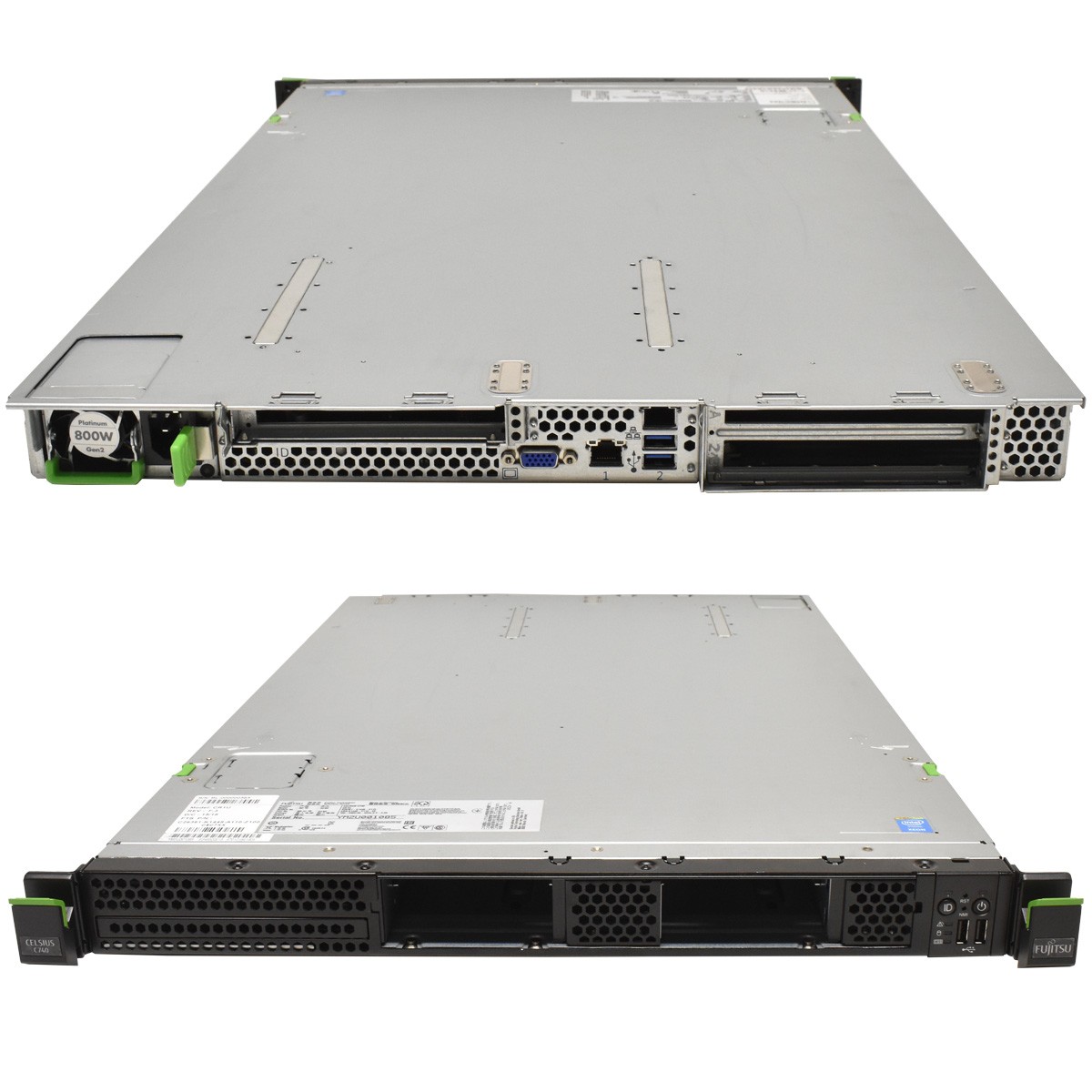 Fujitsu Celsius C740 Rack Workstation 1xE5-1650 V4 6-Core 8GB PC4 RAM 4xSFF 2.5"