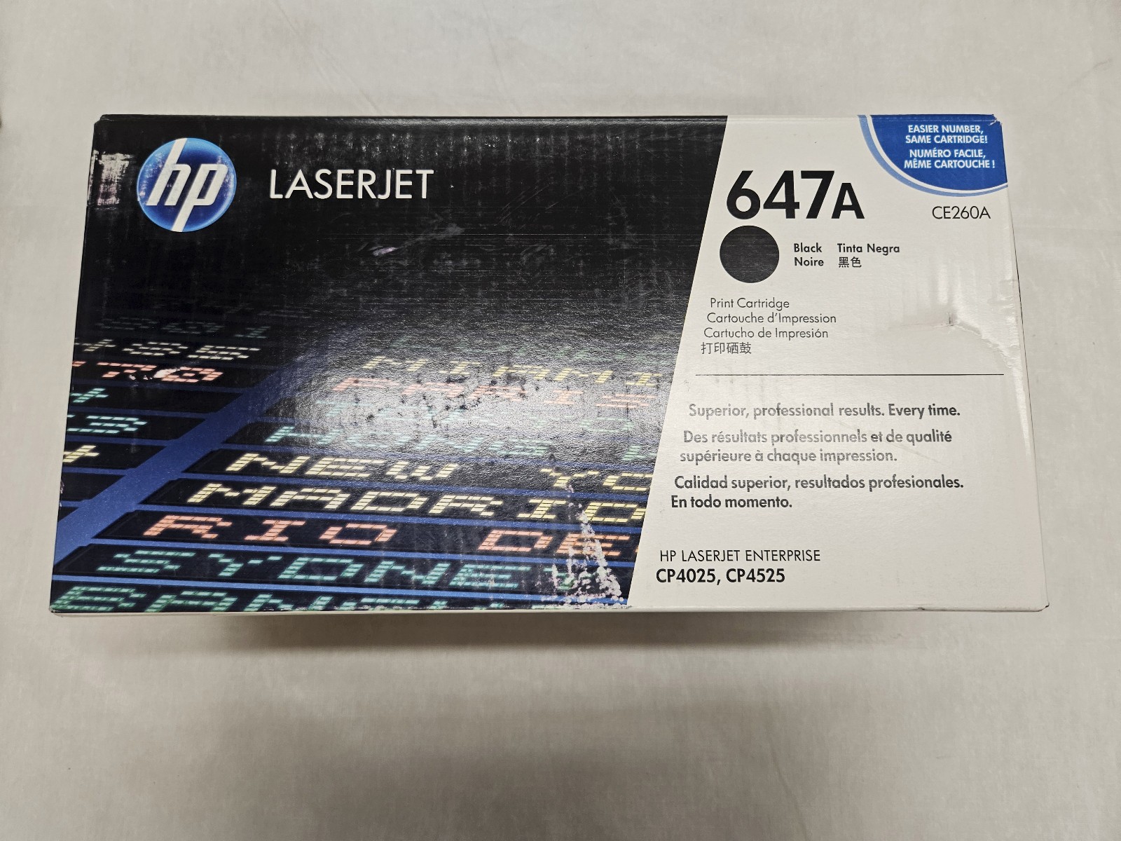 HP LaserJet 647A Black toner CE260A