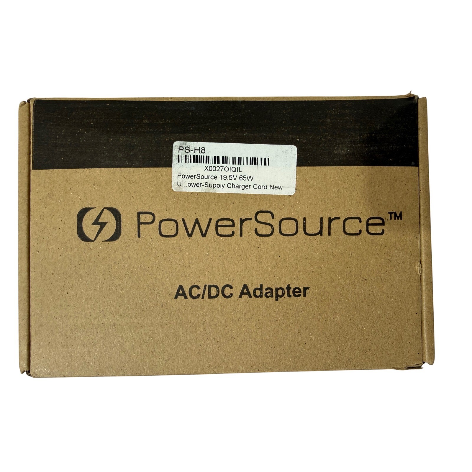 PowerSource PS-H8 65W AC/DC Adapter 19.5V 3.33A Laptop Charger Cord New