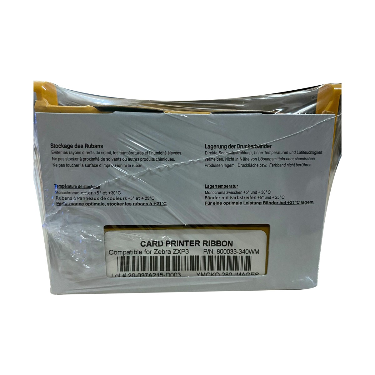 800033-340WM Ribbon For Zebra ZXP Series3 Thermal Printer YMCKO-280 Prints