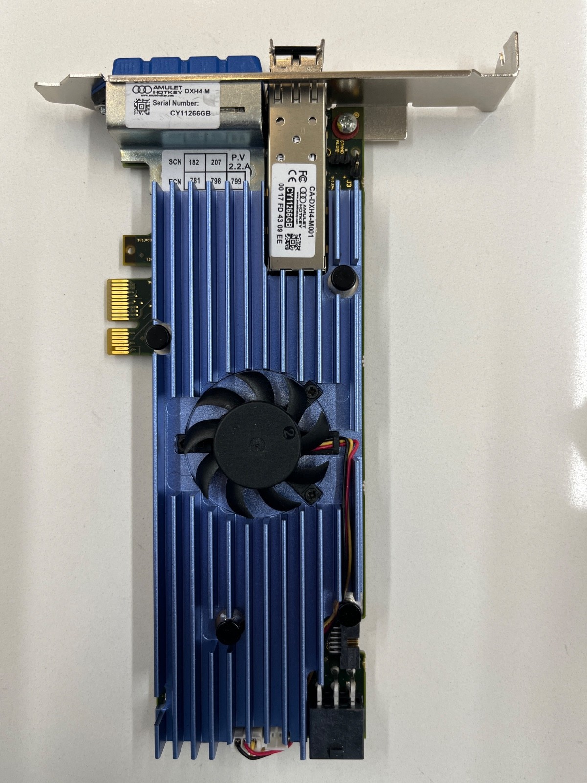 Amulet Hotkey Quad Display Port PCIe Workstation Video Card P/N:CA-DXH4-M001