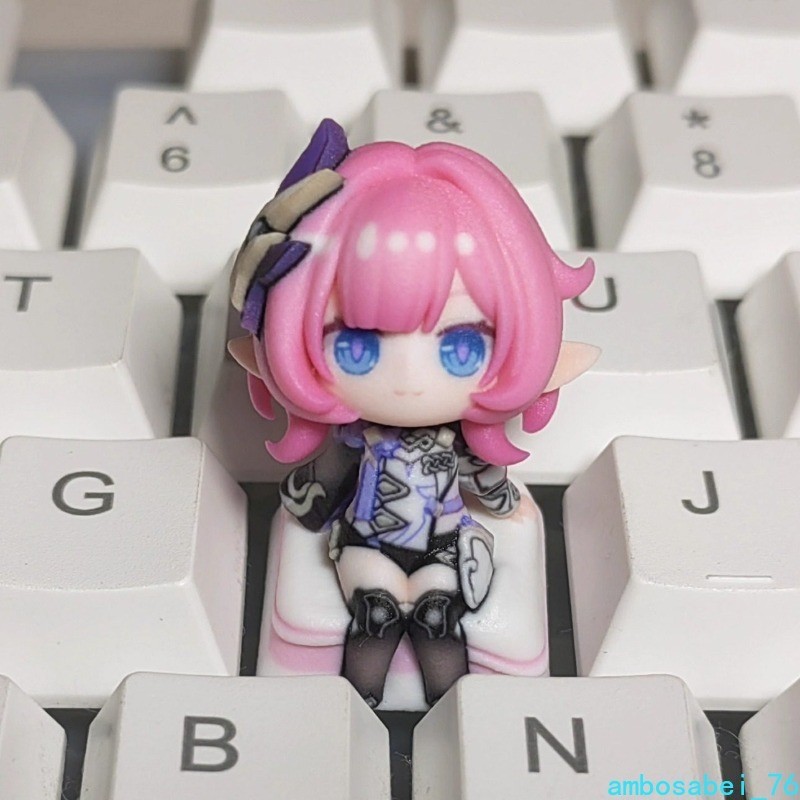In Stock "Honkai Impact 3" Elysia - Keyboard Keycap Set (Keyboard Not Included)