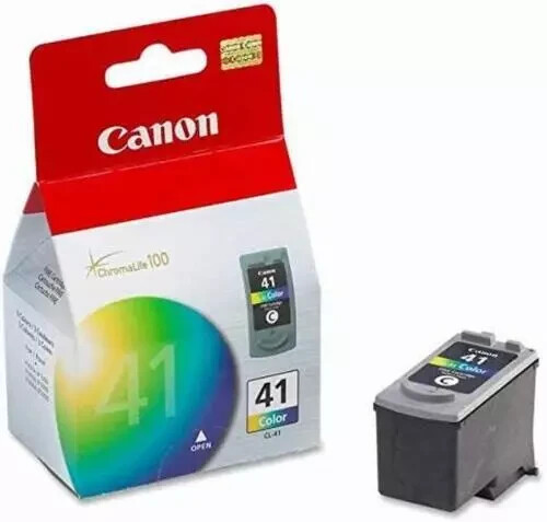 Genuine Canon OEM CL-41 Tri-Color Ink Cartridge - New & Sealed