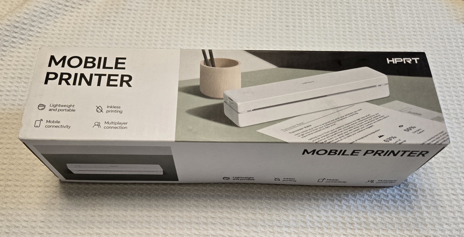 HPRT MT620 Pro Portable Printer Wireless Bluetooth Thermal Inkless Lightweight