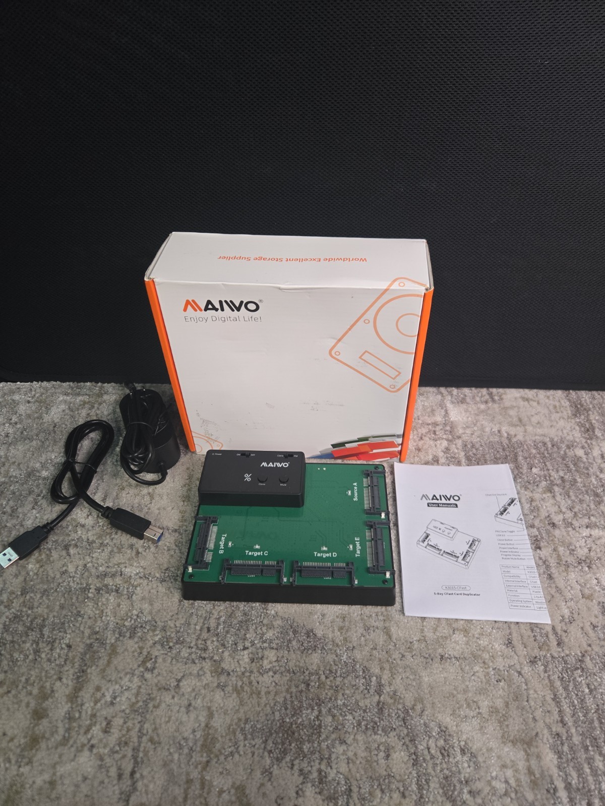 MAIWO 5 Bay MSATA SSD Docking Station USB 3.0 MSATA SSD