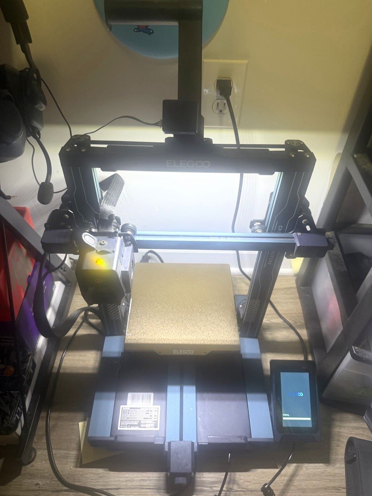 ELEGOO Neptune 3 Pro FDM 3D Printer Touchscreen (print bed new)W/5 new nozzles